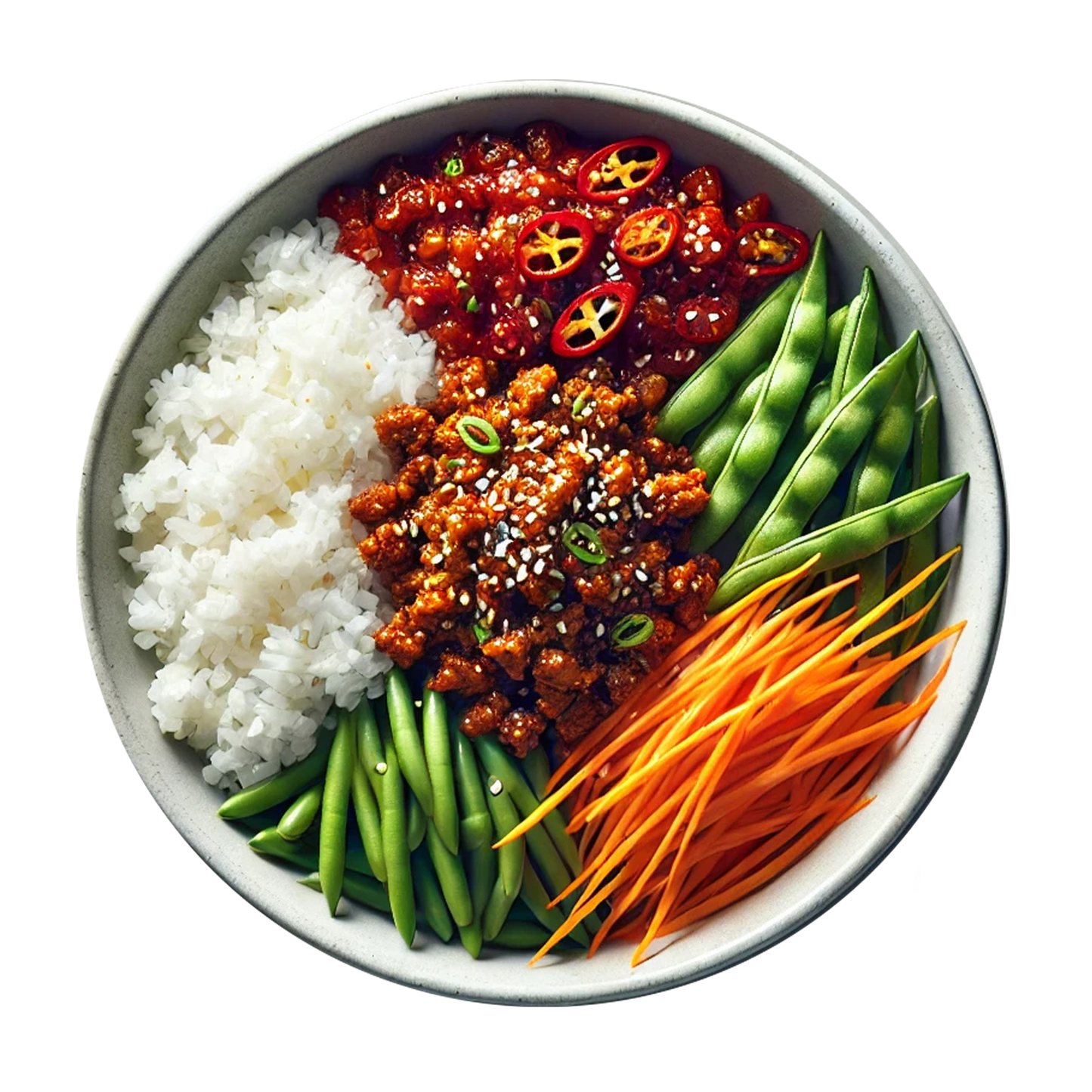 Ground Beef Poke Bowl