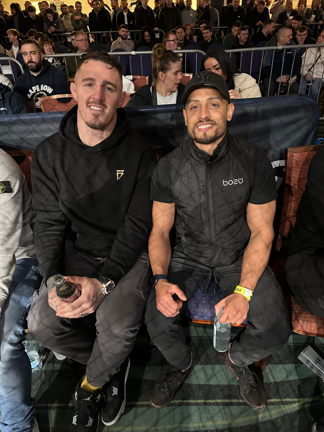 Tom Aspinall UFC Champion and Bozu Founder at UFC Event - Elite Athlete and Premium Halal Meal Prep Collaboration for Peak Performance and Nutrition for Less Than the Cost of a High Street Takeout Meal