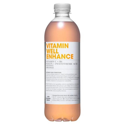 Vitamin Well Enhance Orange Performance Drink - Boost Energy & Focus