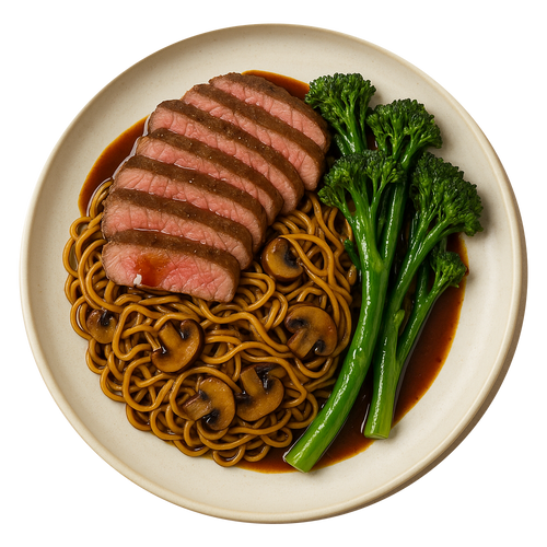 Lao Steak & Mushroom Stir Fry, Honey & Sesame Wok Fried Broccoli