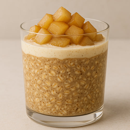 Vanilla & Maple Spiced Pear, Protein Overnight Oats