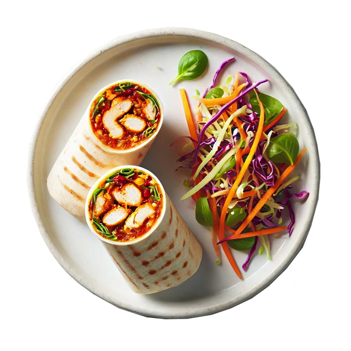 Sweet Chilli Chicken Wrap, Keto Slaw (KETO)