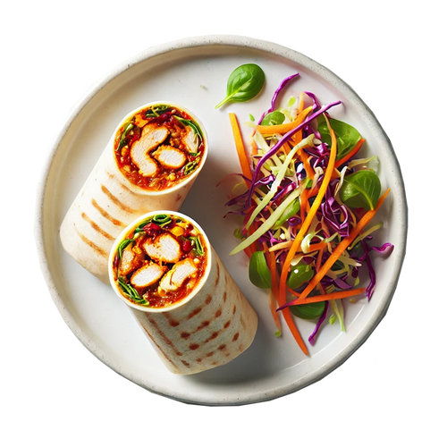 Sweet Chilli Chicken Wrap, Keto Slaw (KETO)