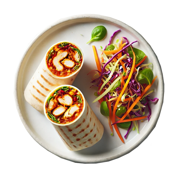 Sweet Chilli Chicken Wrap, Keto Slaw (KETO)