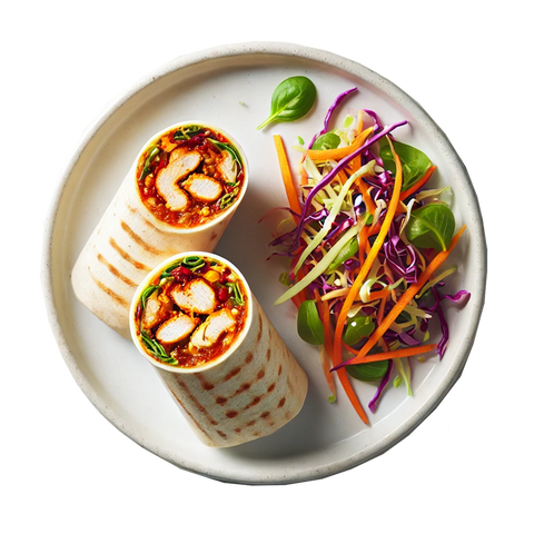 Sweet Chilli Chicken Wrap, Keto Slaw (KETO)